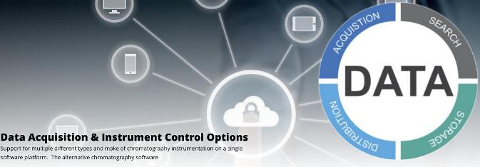 Data Acquisition & Instrument Control Options Support for multiple different types and make of chromatography instrumentation on a single software platform.  The alternative chromatography software